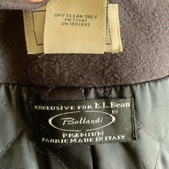 L.L. Bean Classic Lambswool Duffel Coat-Small/Regular-Navy - Picture 6 of 7